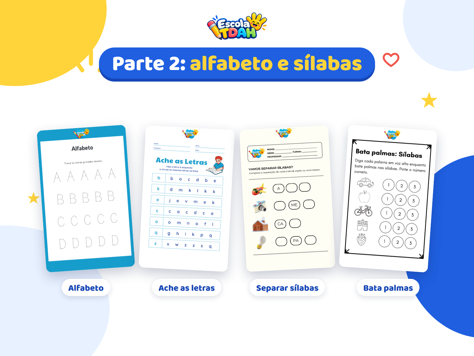 Caderno de Alfabetização